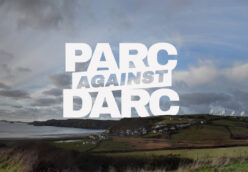 Pictures of Welsh countryside with the text "PARC Against DARC"