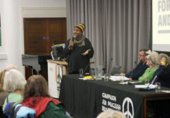 CND Vice-President Roger McKenzie addresses CND conference