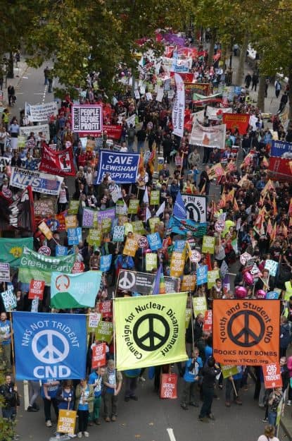 CND campaigning against Trident