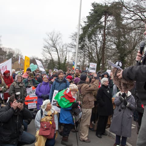 Protest at AWE