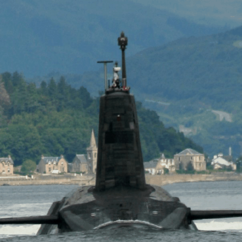 Image of a Trident nuclear submarine