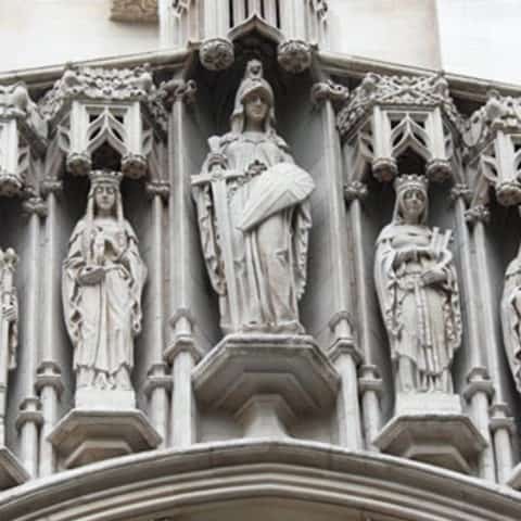 Architecture detail on Westminster Abbey