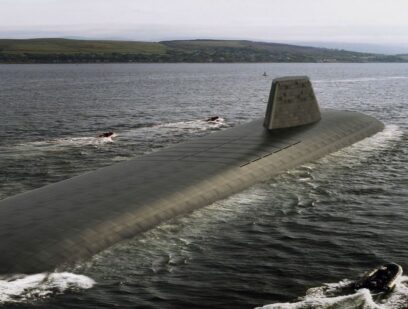 Artists impression of a Dreadnought-class submarine
