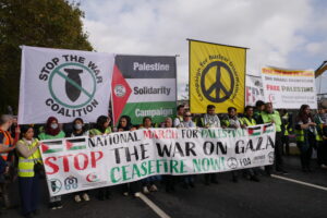 Front of Palestine march on 28 October 2023