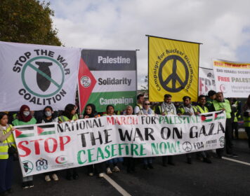 Front of Palestine march on 28 October 2023