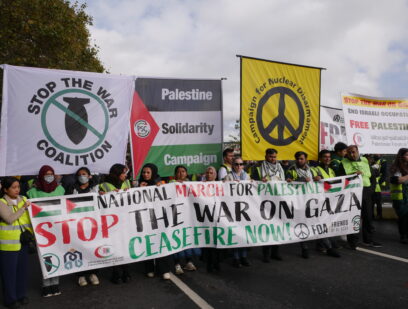 Front of Palestine march on 28 October 2023