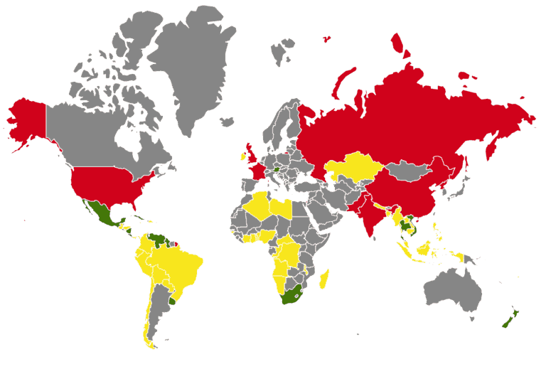 Global Ban Countries